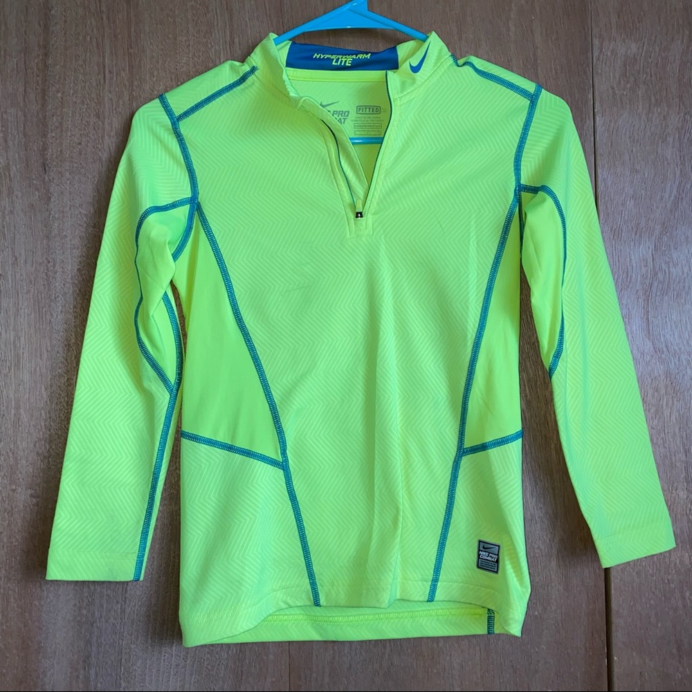 Nike Dri-Fit Pro Combat Boys Hyperwarm Lite Active Quarter Zip Pullover
